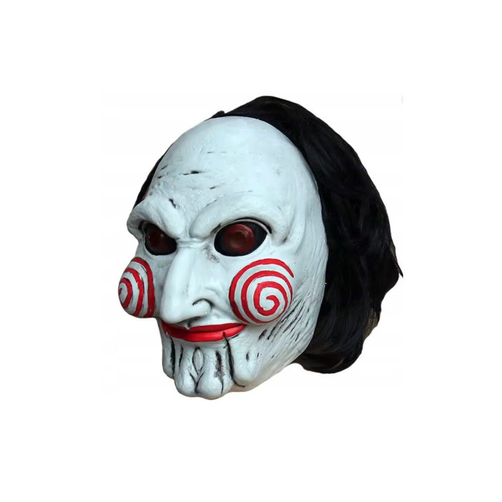 PRZERAŻAJĄCA MASKA LATEKSOWA Z FILMU PIŁA BILLY SAW HALLOWEEN PRZEBRANIE