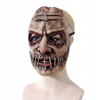 MASKA HORROR LATEKSOWA ZOMBIE HALLOWEEN STRASZNA PRZEBRANIE NA TWARZ