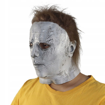 PRZERAŻAJĄCA MASKA HALLOWEEN MICHAEL MYERS KOSTIUM NA TWARZ PRZEBRANIE
