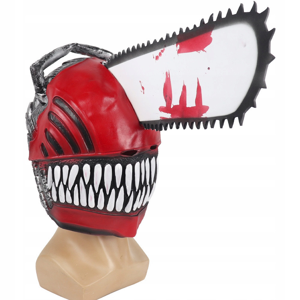 MASKA LATEKSOWA HALLOWEEN PIŁA ŁAŃCUCHOWA KOMINIARKA PRZEBRANIE UNIWERSALNA