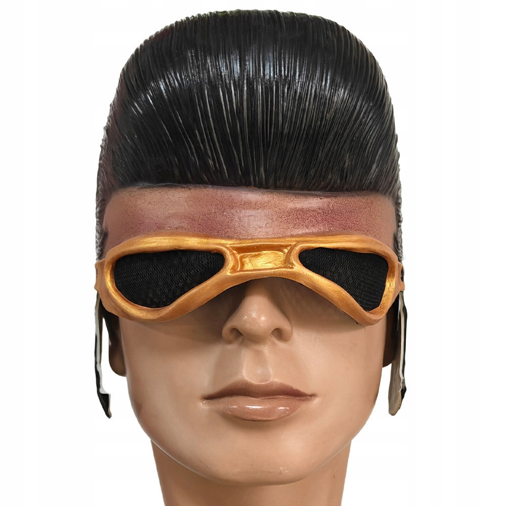 MASKA LATEKSOWA PÓŁTWARZOWA ELVIS HALLOWEEN OKULARY PRZEBRANIE RETRO