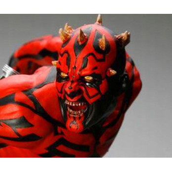 LATEKSOWA MASKA DARTH MAUL GWIEZDNE WOJNY KOMINIARKA PRZEBRANIE UNIWERSALNA