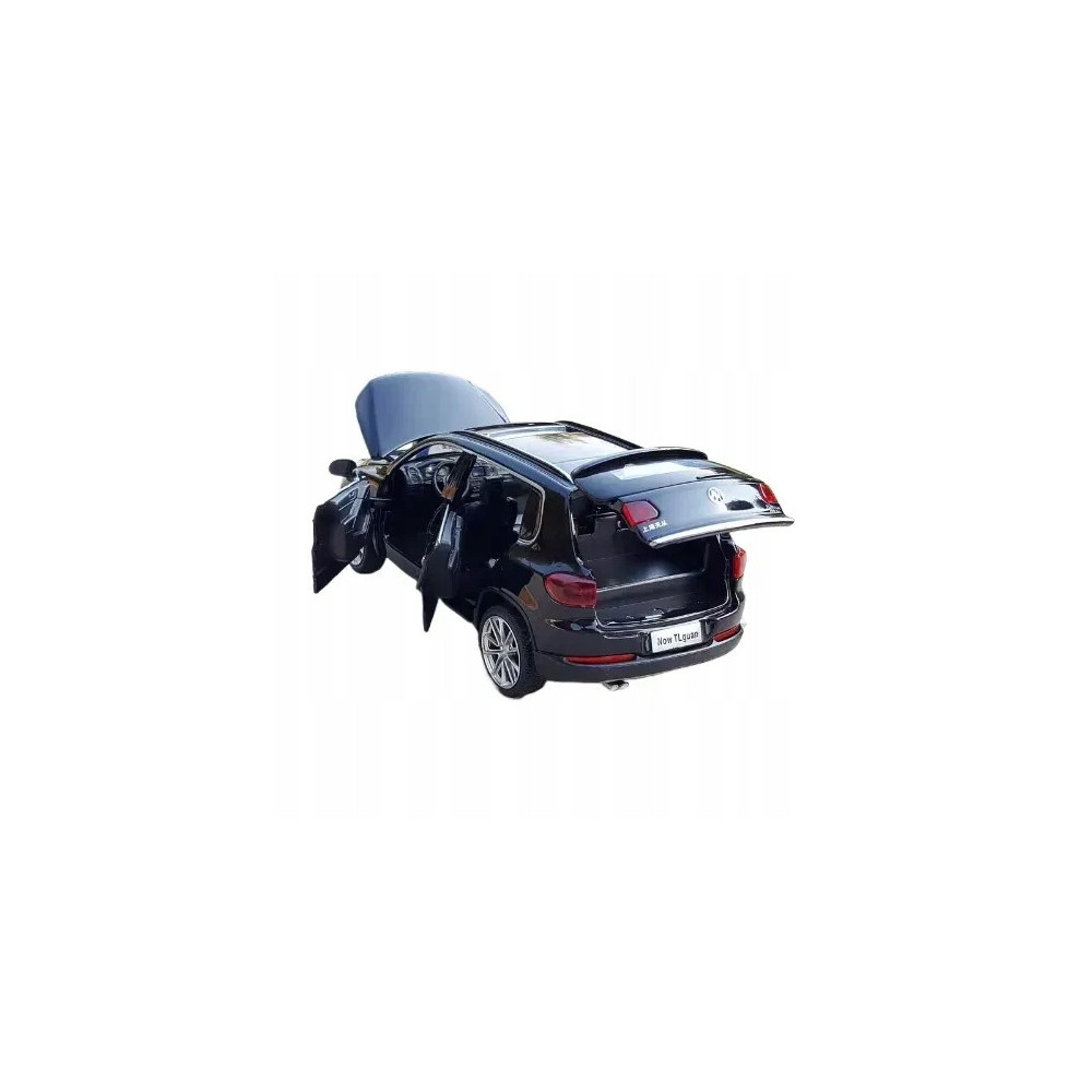 VOLKSWAGEN TIGUAN L METALOWY MODEL SAMOCHODU 1:32 DŹWIĘK ŚWIATŁO CZARNY