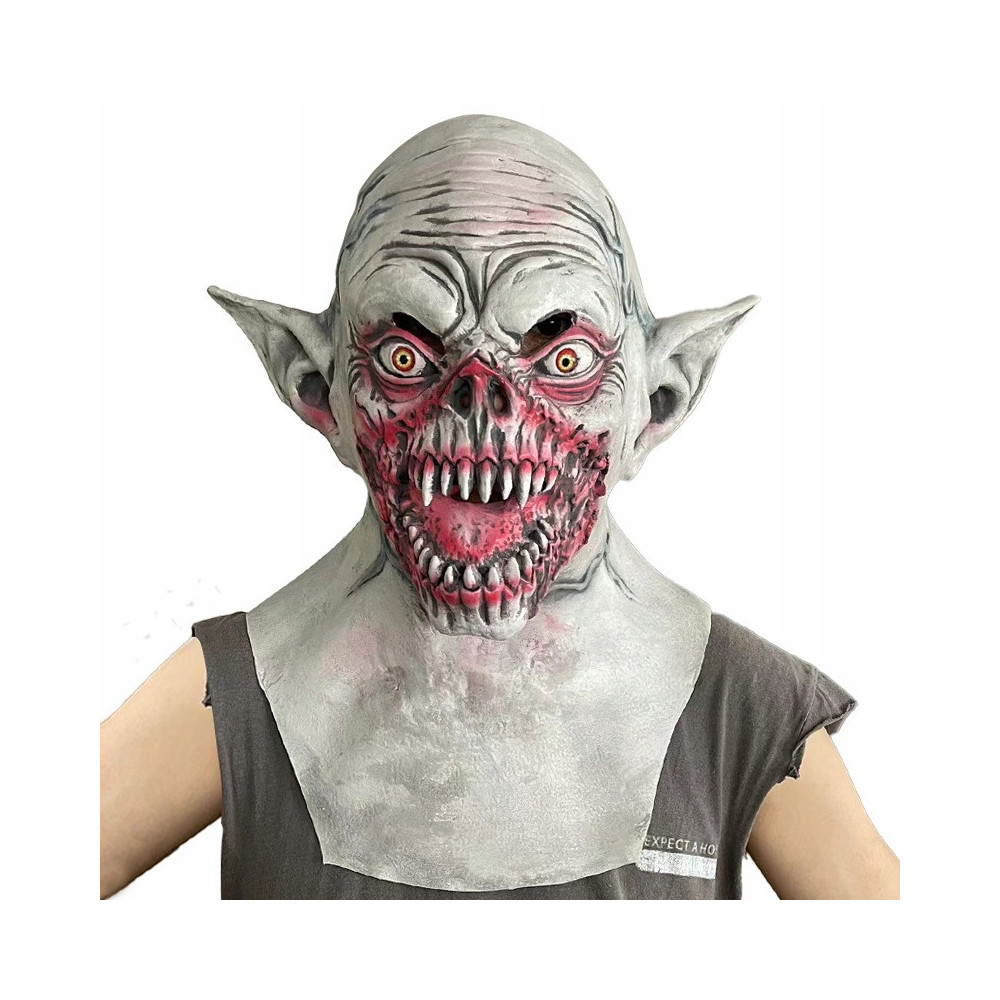 MASKA LATEKSOWA HALLOWEEN DEMON WAMPIR DRAKULA KOMINIARKA PRZEBRANIE