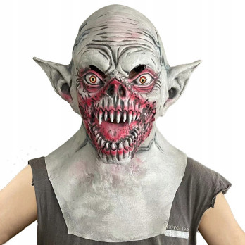 MASKA LATEKSOWA HALLOWEEN DEMON WAMPIR DRAKULA KOMINIARKA PRZEBRANIE