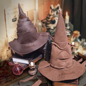 KAPELUSZ CZARODZIEJA MAGICZNA CZAPKA WIEDŹMY TIARA PRZEBRANIE NA HALLOWEEN