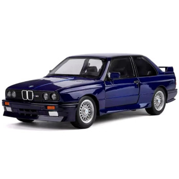 BMW M3 E30 MODEL METALOWY 1:24 DIE CAST ŚWIATŁA DŹWIĘK OTWIERANY GRANATOWY