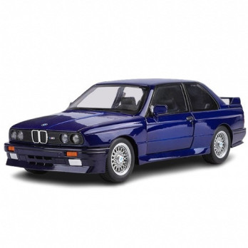 BMW M3 E30 MODEL METALOWY 1:24 DIE CAST ŚWIATŁA DŹWIĘK OTWIERANY GRANATOWY