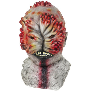 PRZERAŻAJĄCA MASKA GLOWA ZARAŻONA GRZYBEM LATEKS HALLOWEEN PRZEBRANIE