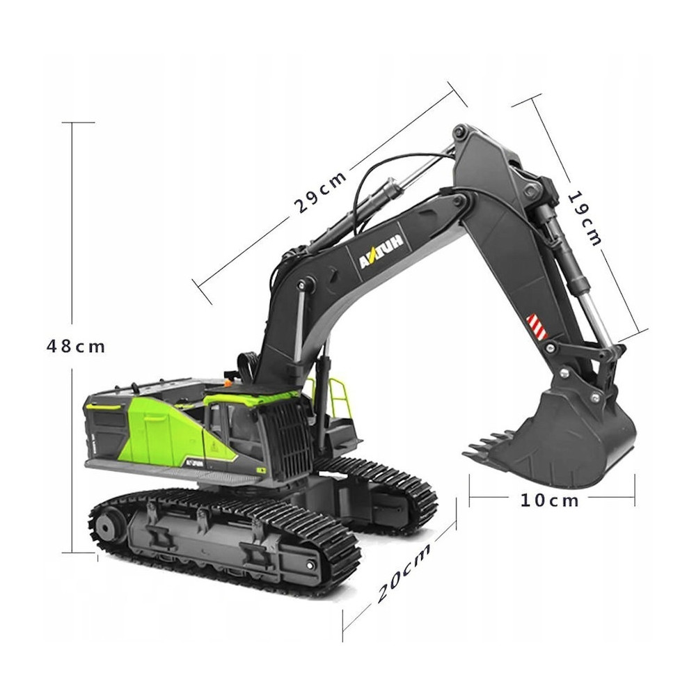 KOPARKA HUINA 1593 RC 1:14 DUŻY MODEL ZDALNIE STEROWANY
