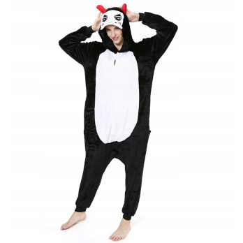PIŻAMA ONESIE PRZEBRANIE DIABEŁ DEMON KIGURUMI S