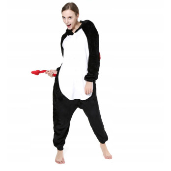 PIŻAMA ONESIE PRZEBRANIE DIABEŁ DEMON KIGURUMI S