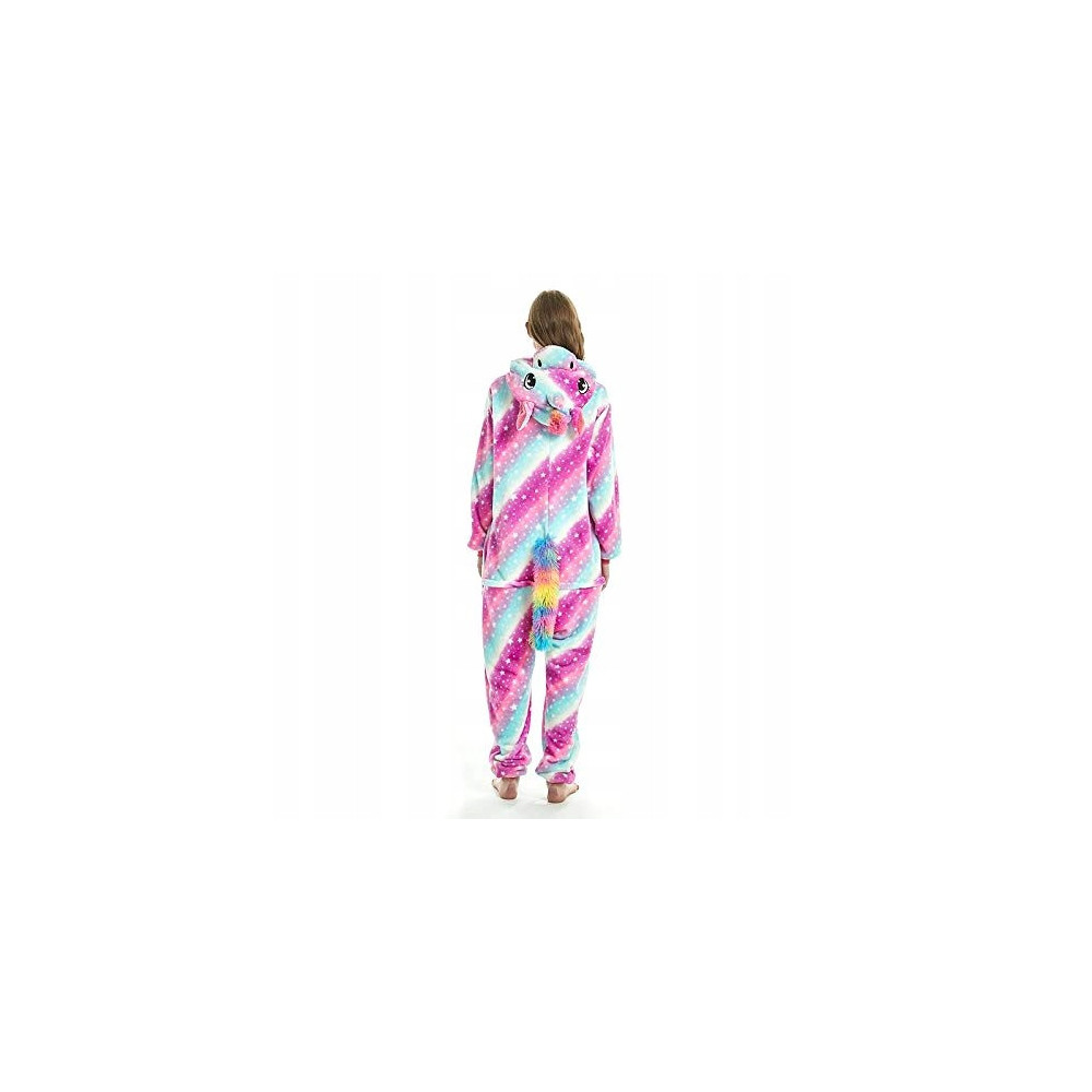 JEDNOROŻEC ONESIE TĘCZOWY DRES UNICORN RÓŻOWY M
