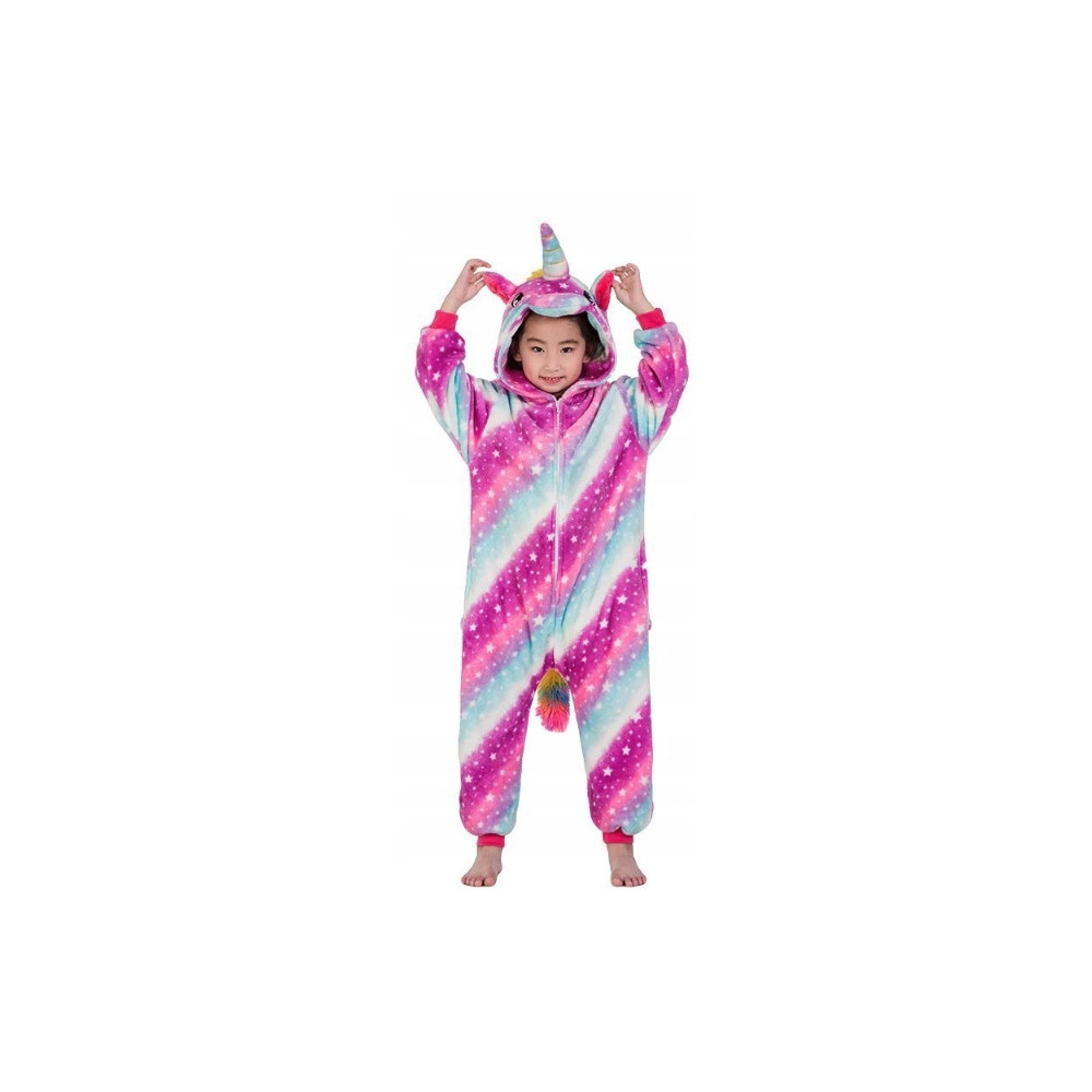 JEDNOROŻEC UNICORN PRZEBRANIE GALAXY DRES ONESIE PIŻAMA DZIECIĘCA 122 5+LAT