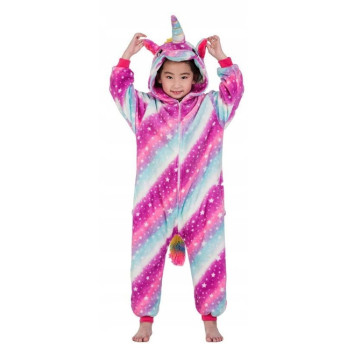 JEDNOROŻEC UNICORN PRZEBRANIE GALAXY DRES ONESIE PIŻAMA DZIECIĘCA 122 5+LAT