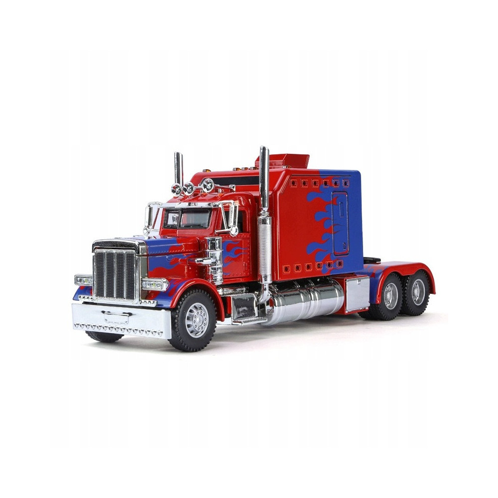 MODEL SAMOCHÓD TIR CIĘŻARÓWKA NACZEPA AMERICAN TRUCK ŚWIATŁA DŹWIĘKI RED