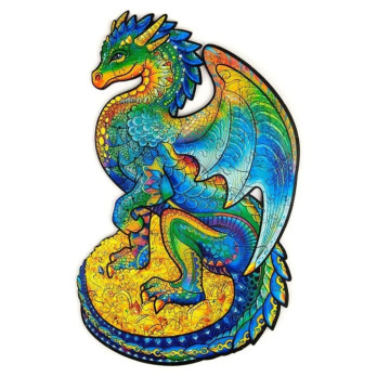 PUZZLE DREWNIANE DLA DOROSŁYCH KOLORY SMOK