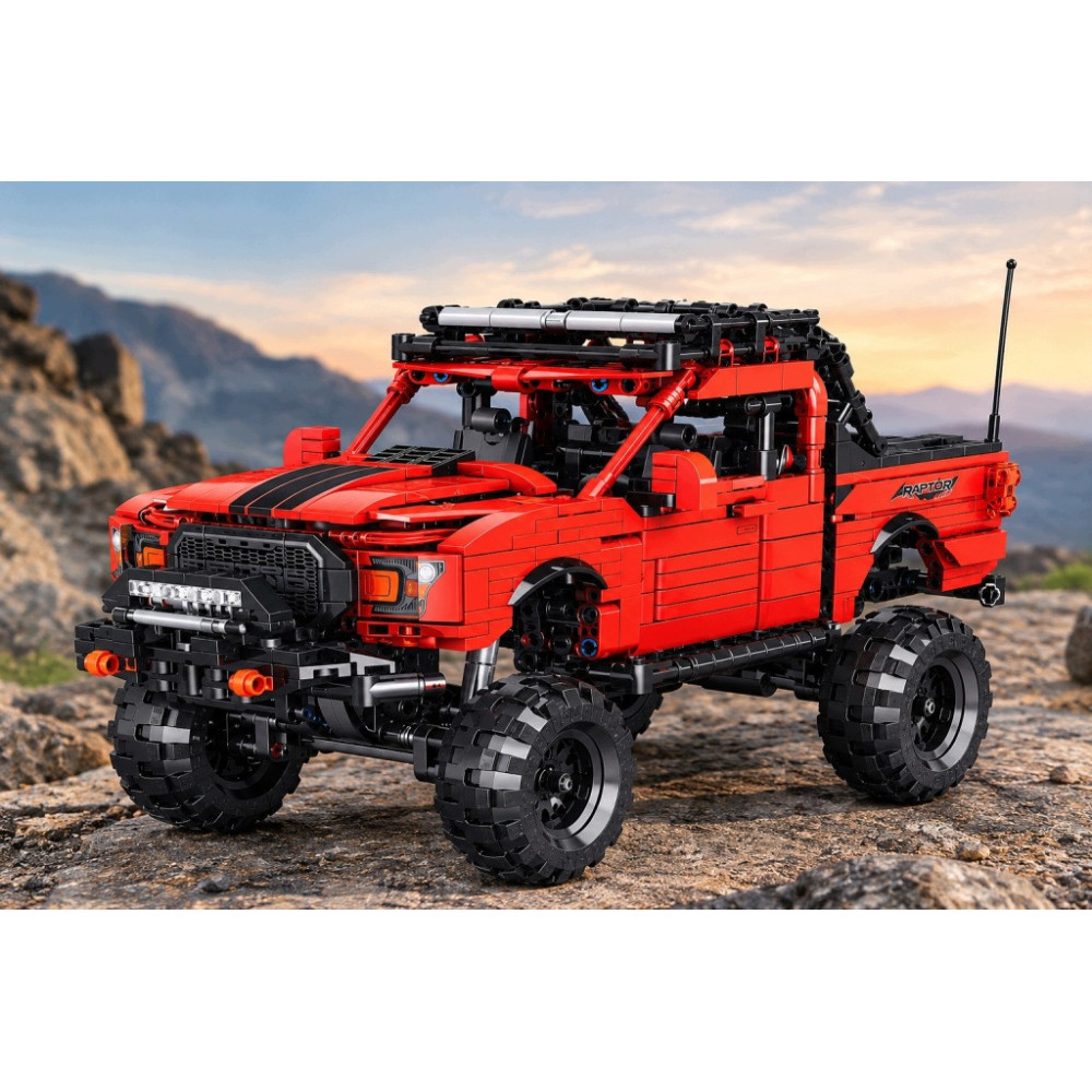 KLOCKI TECHNIC FORD RAPTOR 989 EL. PICKUP 4X4 PULL BACK