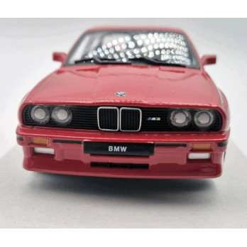 BMW M3 E30 MODEL METALOWY 1:24 DIE CAST ŚWIATŁA DŹWIĘK OTWIERANY CZERWONY