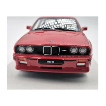 BMW M3 E30 MODEL METALOWY 1:24 DIE CAST ŚWIATŁA DŹWIĘK OTWIERANY CZERWONY