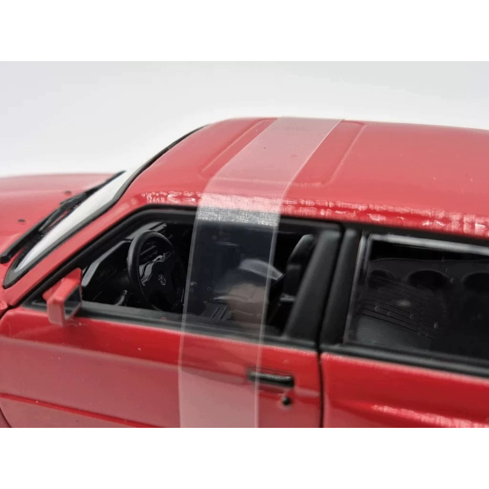 BMW M3 E30 MODEL METALOWY 1:24 DIE CAST ŚWIATŁA DŹWIĘK OTWIERANY CZERWONY