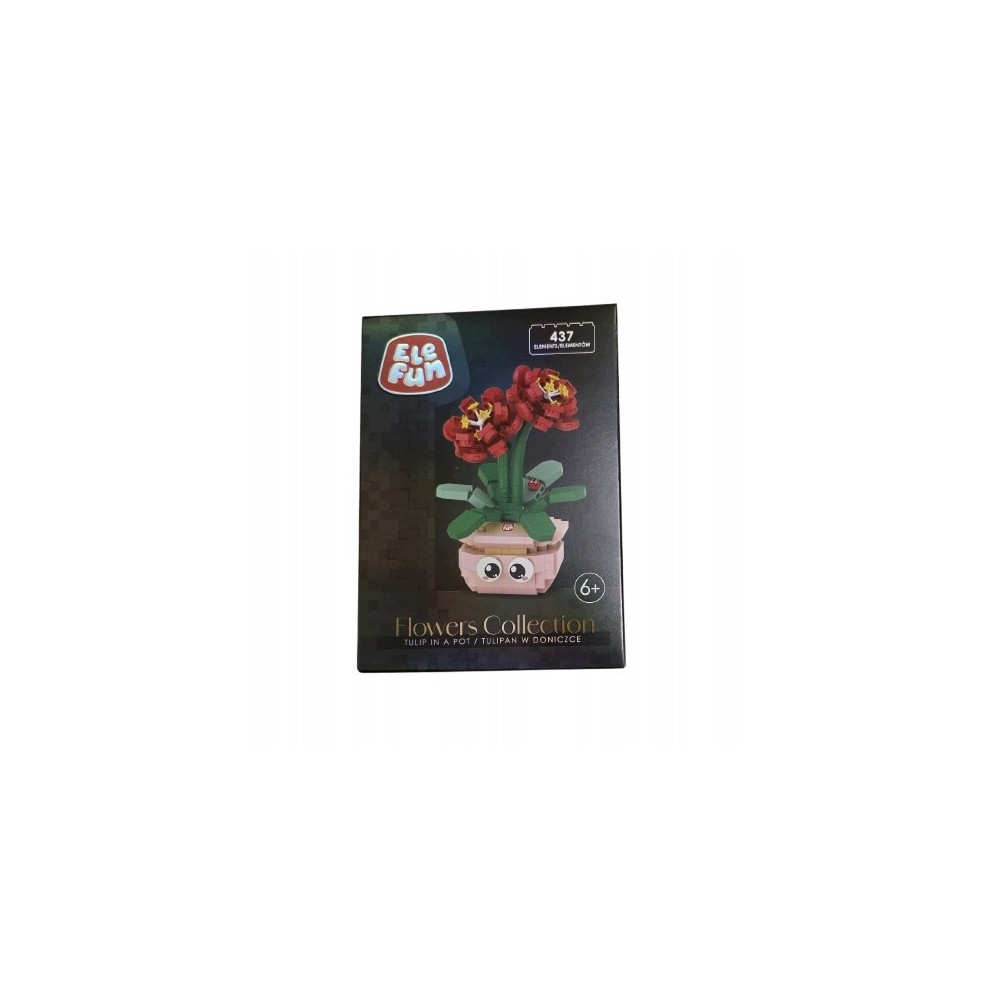 ELEFUN klocki micro TULIPAN W DONICZCE 437 elementów