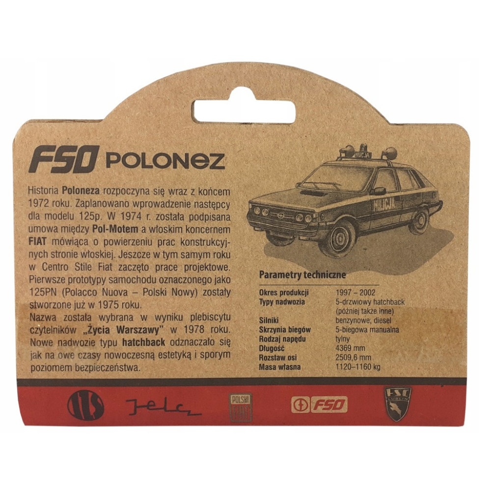 Model samochodu Polonez Daffi skala 1:43 die cast PRL
