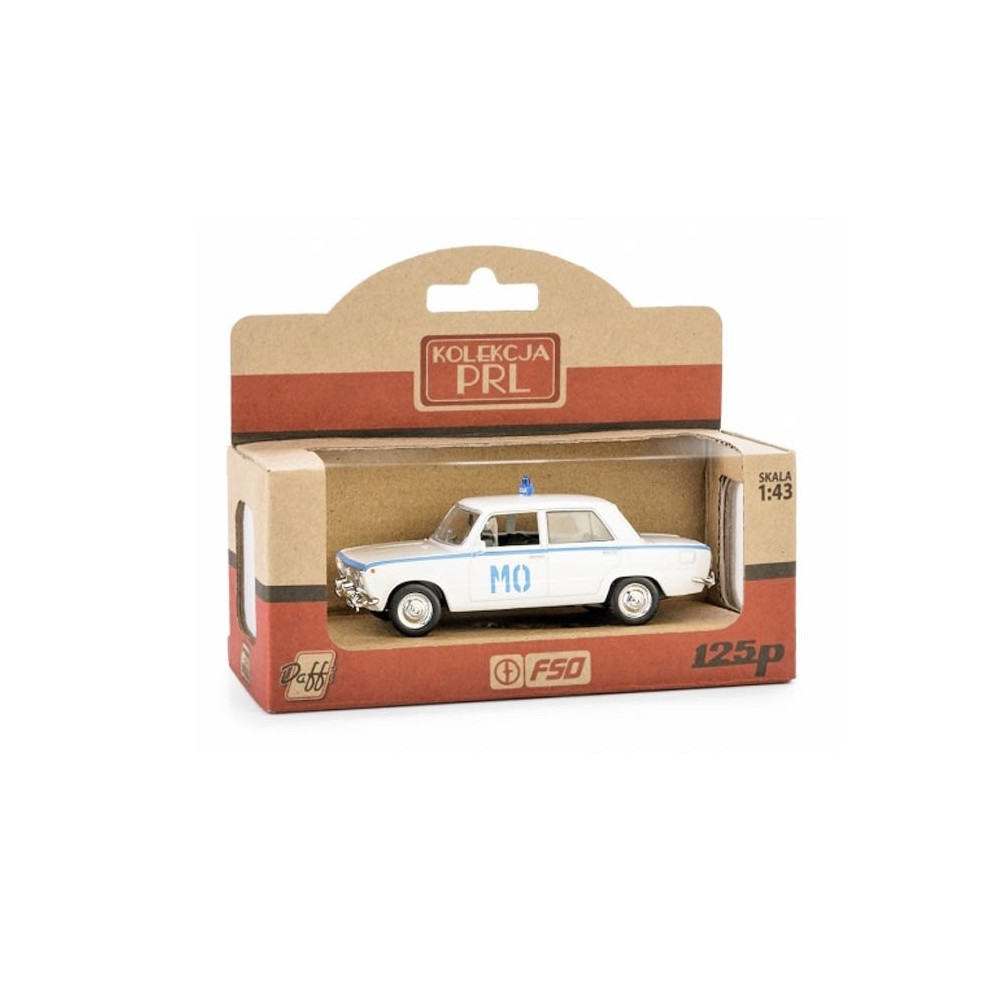 Pojazd policyjny fiat 125p Daffi 245