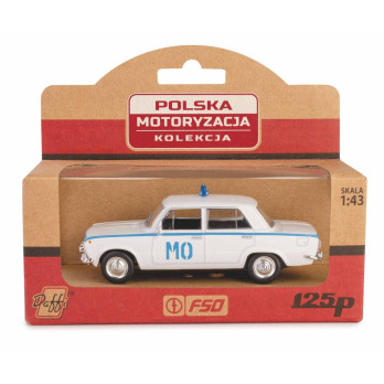 Pojazd policyjny fiat 125p Daffi 245