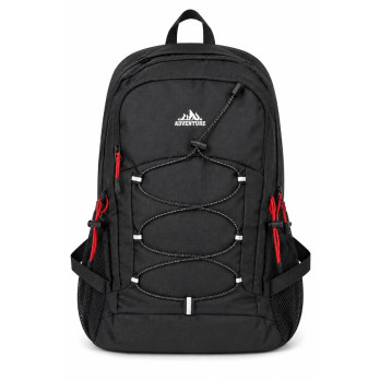 Plecak turystyczny trekkingowy Go Active 26 l czarny czerwone elementy