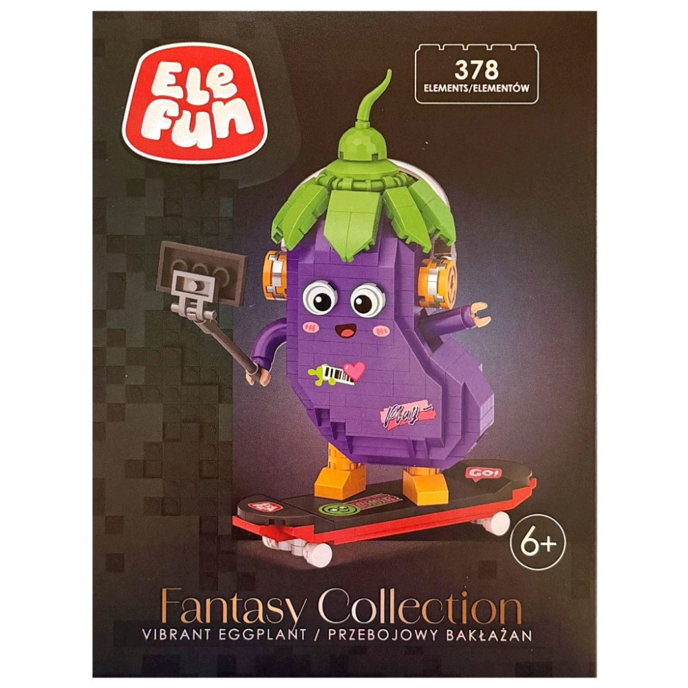 Klocki EleFun Fantasy Collection Przebojowy bakłażan 378 elem.
