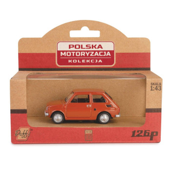 FIAT 126p MALUCH MODEL METAL KOLEKCJA PRL 1:43 BRĄ