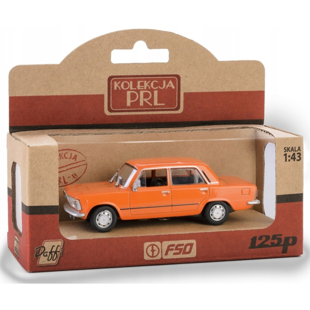 SAMOCHÓD DAFFI FIAT 125P MR POMARAŃCZOWY K-593