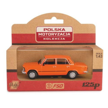 SAMOCHÓD DAFFI FIAT 125P MR POMARAŃCZOWY K-593