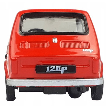 Model samochodu Daffi FIAT 126P skala 1:43 czerwony die cast