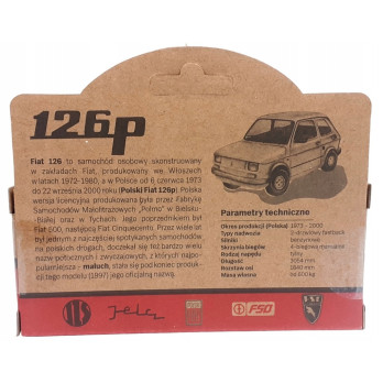 Model samochodu Daffi FIAT 126P skala 1:43 czerwony die cast