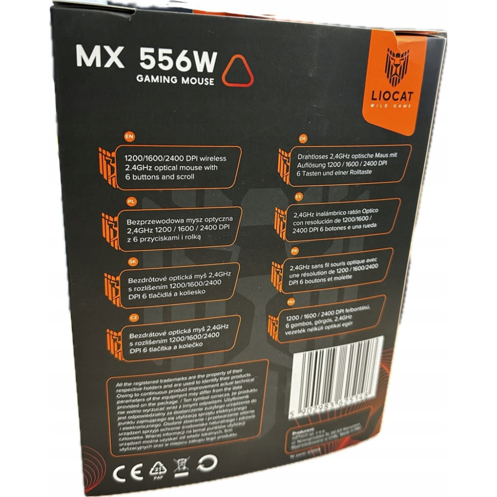 MYSZKA LIOCAT MX556W DO GIER BEZPRZEWODOWA