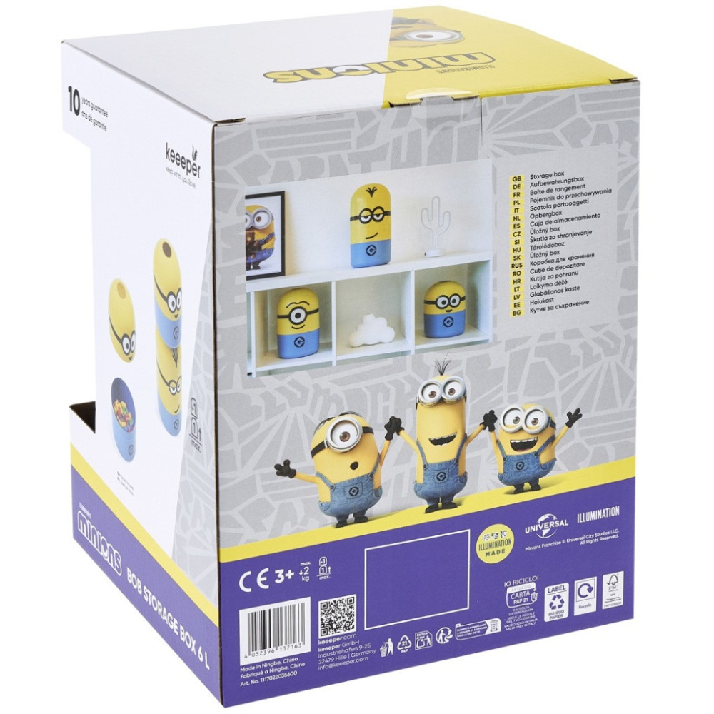 Keeeper Minions Stuart pojemnik do przechowywania na klocki minionki