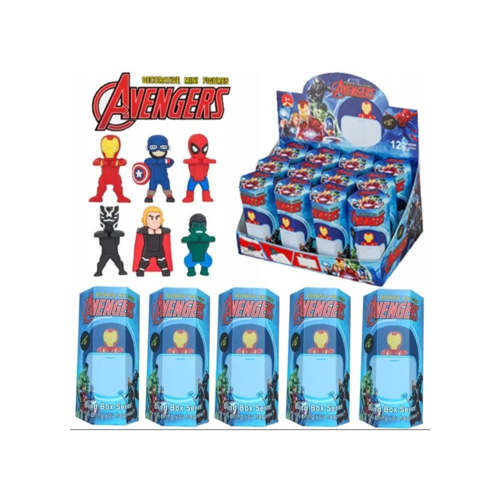 FIGURKA SONNY ANGEL HIPPERS SPIDER MAN AVENGERS HULK NA TELEFON OZDOBA