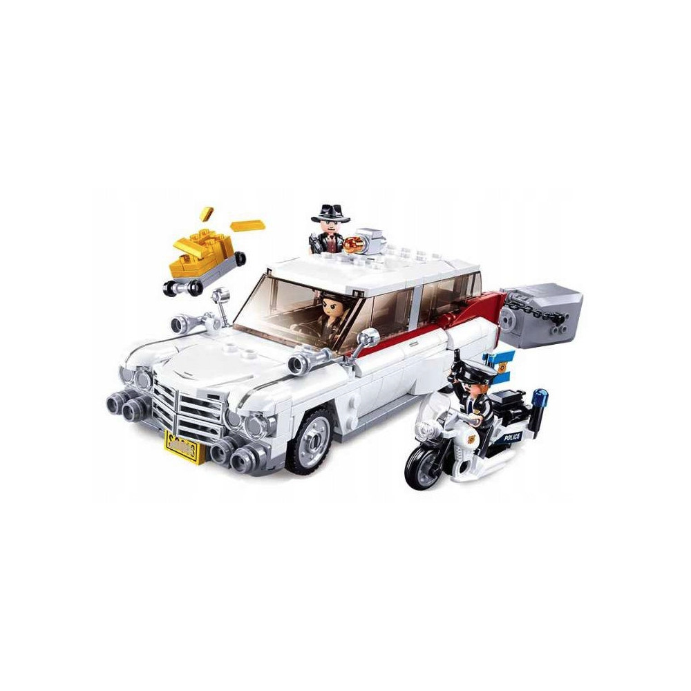 KLOCKI AMERYKAŃSKI SAMOCHÓD RABUSIÓW CADILLAC