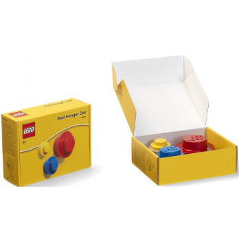 LEGO 3 Wieszaki KLOCKI Czerwony Niebieski Żółty 40161732