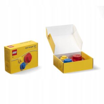 LEGO 3 Wieszaki KLOCKI Czerwony Niebieski Żółty 40161732