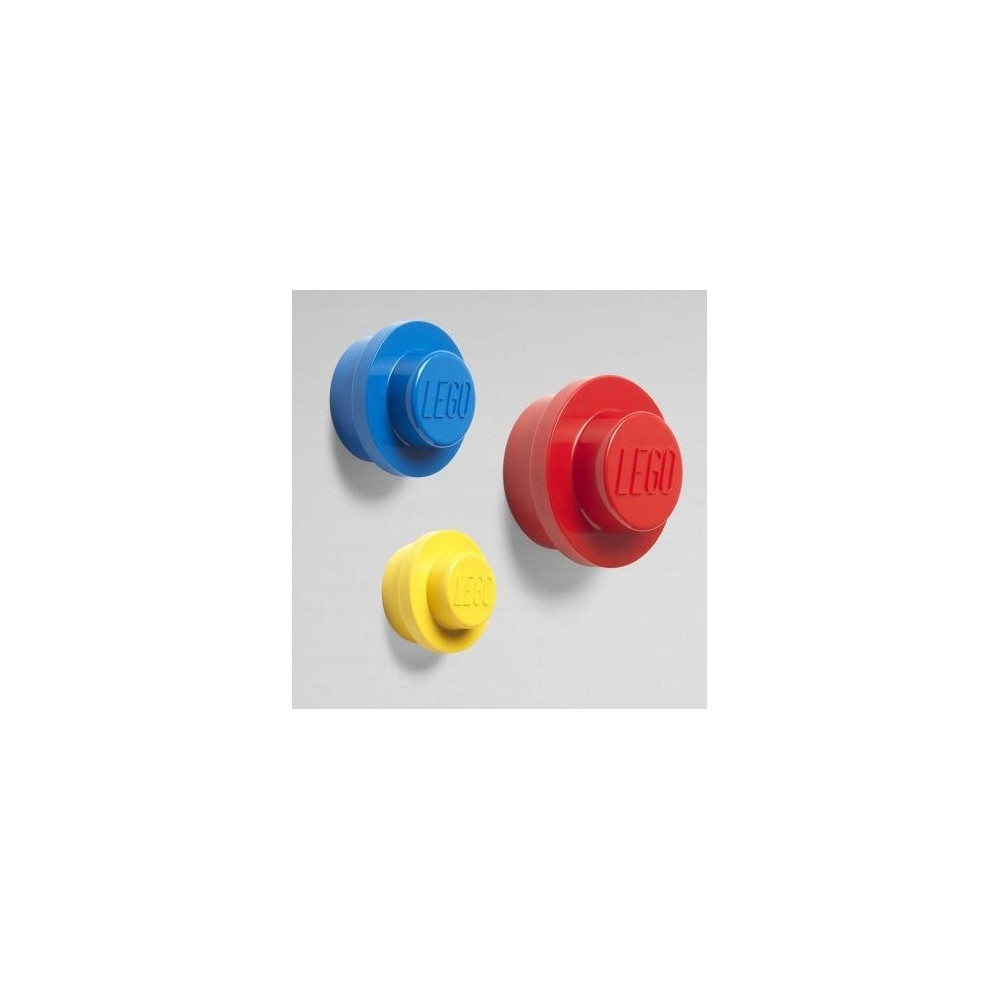 LEGO 3 Wieszaki KLOCKI Czerwony Niebieski Żółty 40161732