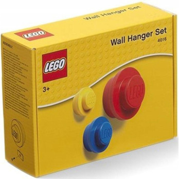 LEGO 3 Wieszaki KLOCKI Czerwony Niebieski Żółty 40161732