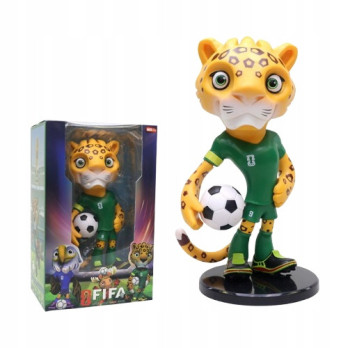 FIGURKA MASKOTKI MUNDIAL 2026 ZAYU JAGUAR 20 CM FOOTBALL PREZENT DLA KIBICA