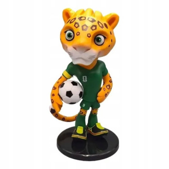 FIGURKA MASKOTKI MUNDIAL 2026 ZAYU JAGUAR 20 CM FOOTBALL PREZENT DLA KIBICA