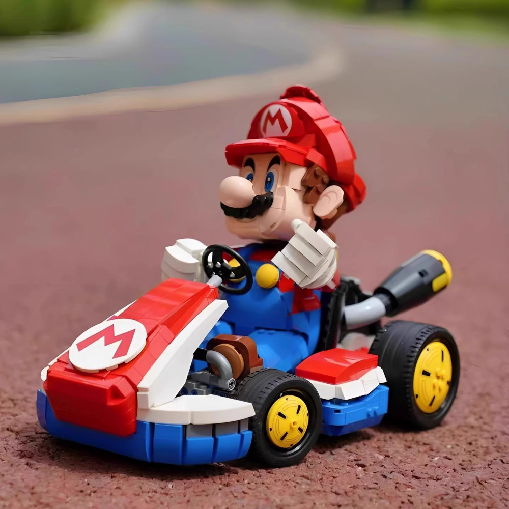 Klocki Konstrukcyjne Mario & Standard Gokart Jak Lego