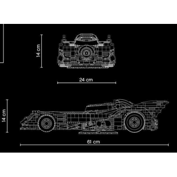 Klocki Konstrukcyjne 1989 Batmobile Pasuje do LEGO 16139