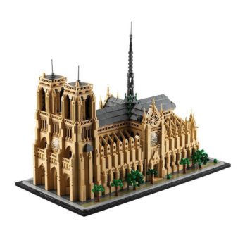 Klocki Konstrukcyjne Notre‑Dame w Paryżu Pasuje do LEGO 21061