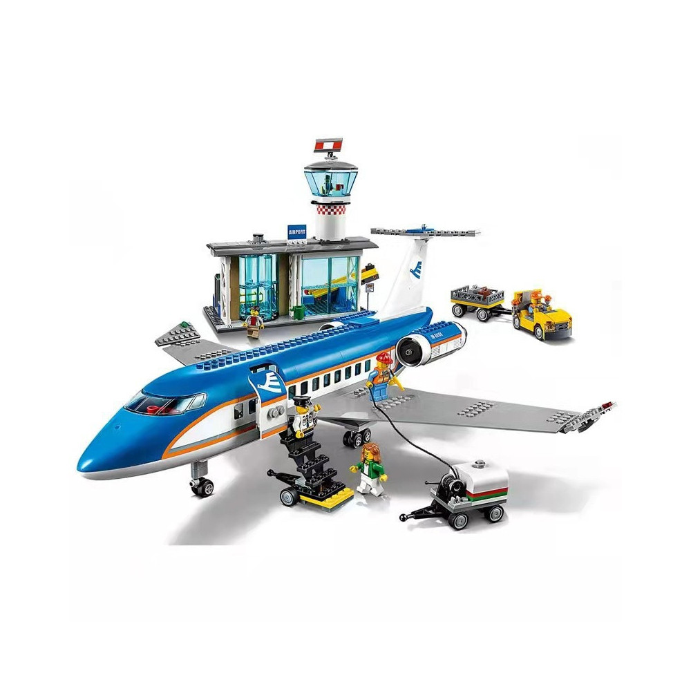 Klocki Samolot Terminal Pasażerski Lotnisko Jak LEGO
